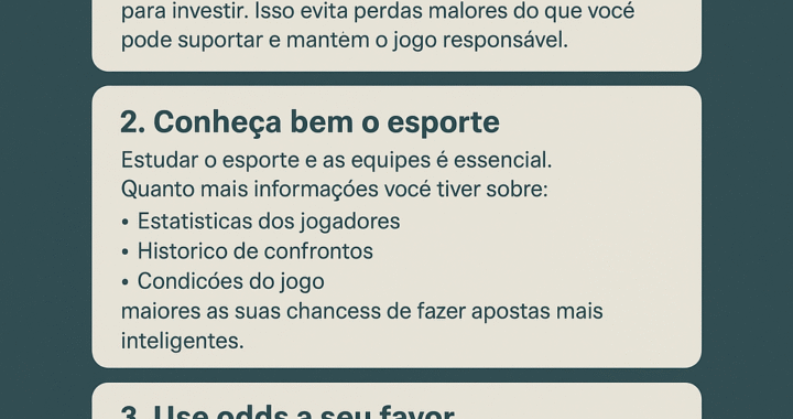 Estratégias para Aumentar as Chances de Ganhar nas Apostas Esportivas