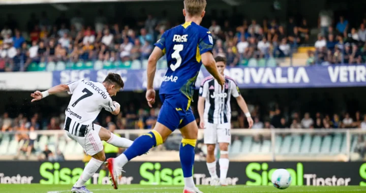 Golo de Francisco Conceição não impede empate da Juventus frente ao Hellas Verona